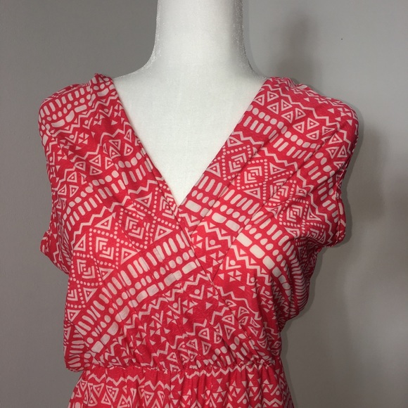 Hot pink printed Summer romper - Picture 3 of 8